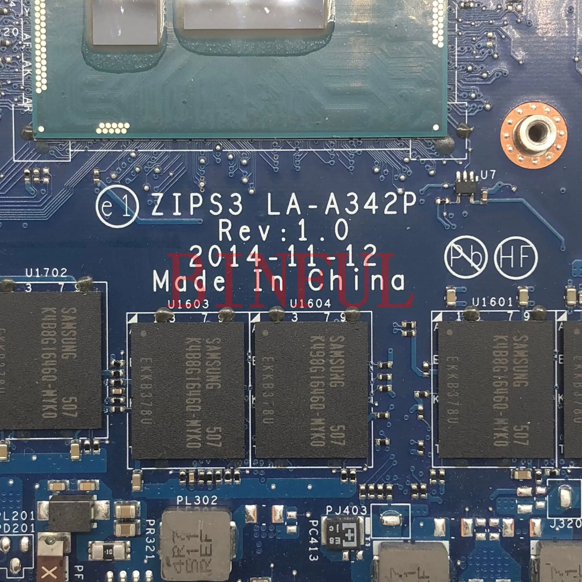 

Материнская плата для ноутбука lenovo Yoga 12 S1, материнская плата 01AY528 LA-A342P с процессором i5-5300 8G, 100% полное тестирование, работает хорошо
