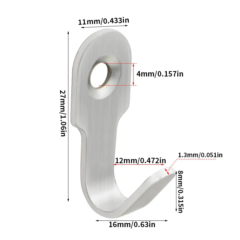 50pcs Mini Hooks, Multifunctional Hooks for Hanging Small Items in Bathrooms, Kitchens, and Behind Doors