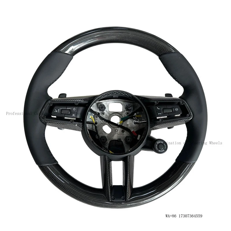Suitable for 21-23 Porsche 911 Panamera Macan Taycan steering wheel frame carbon fiber modification