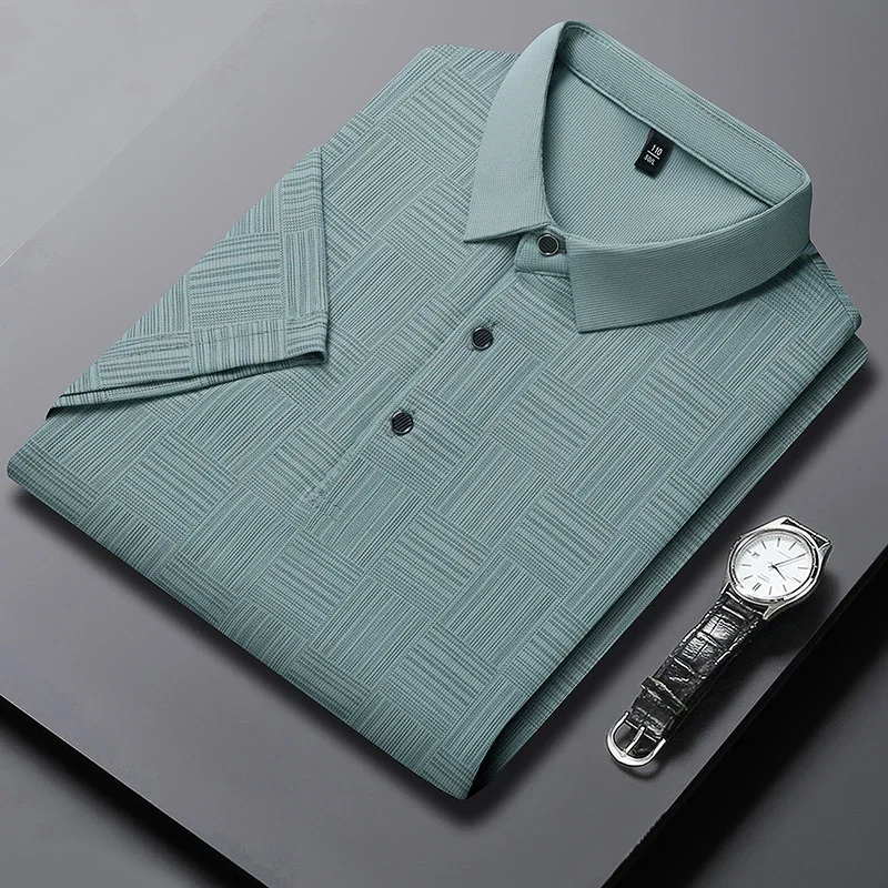 Nouveau Polo Homme 2026 Imprimé Décontracté Chic à Manches Courtes – T-shirt Confortable et Respirant