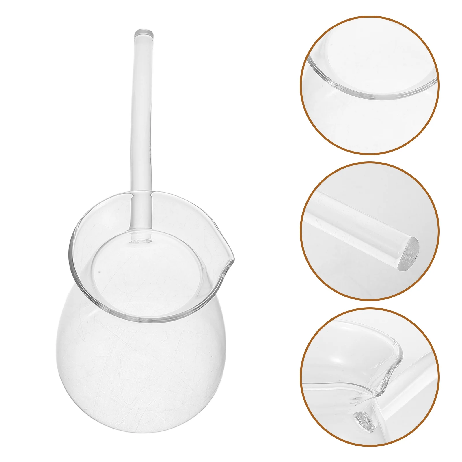 

2 Pcs Hot Water Boiler Coffee Pot with Handle Chocolate Server Butter Warming