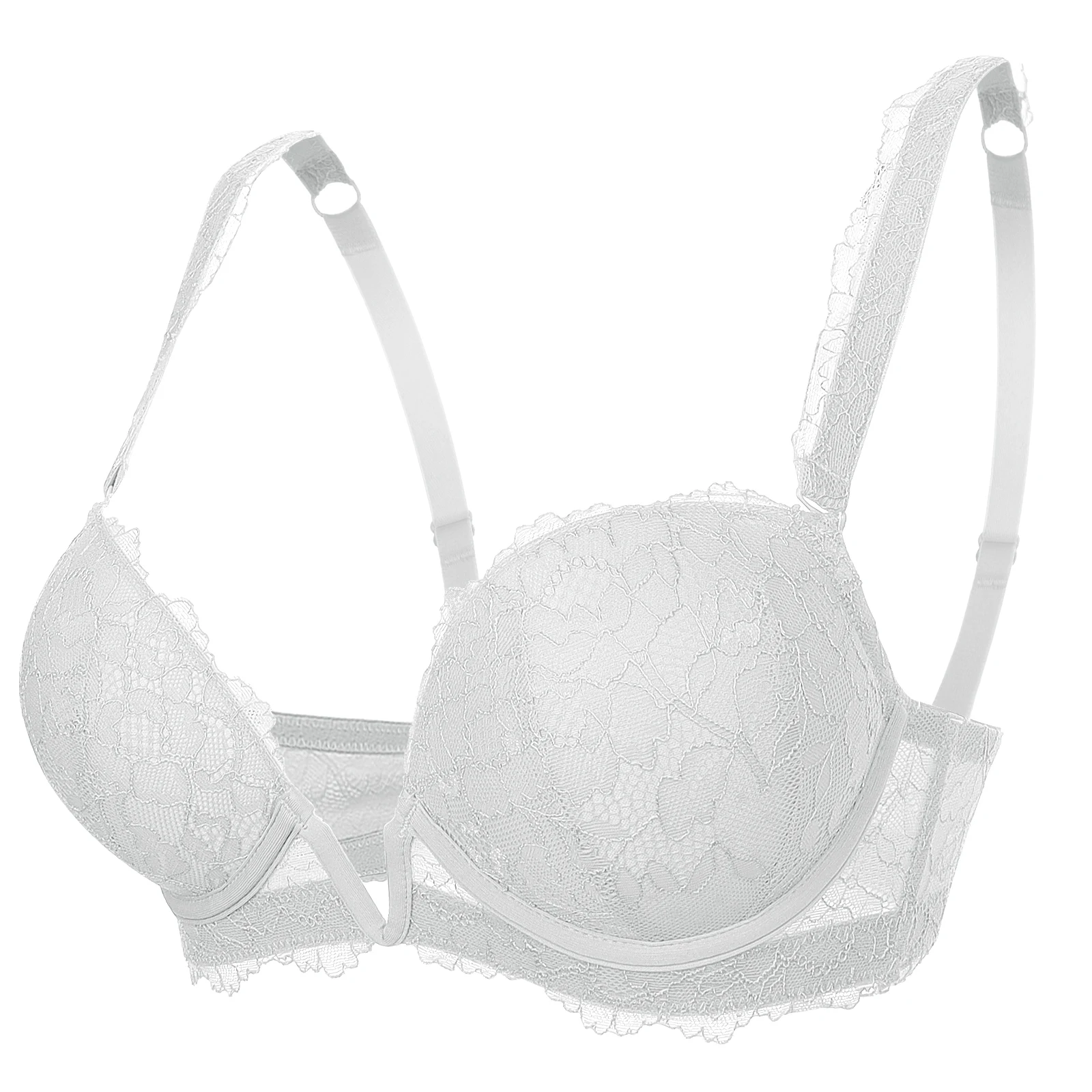 New Everyday Sexy Bras Push Up Padded Underwire Lace Women Bra Half Cups