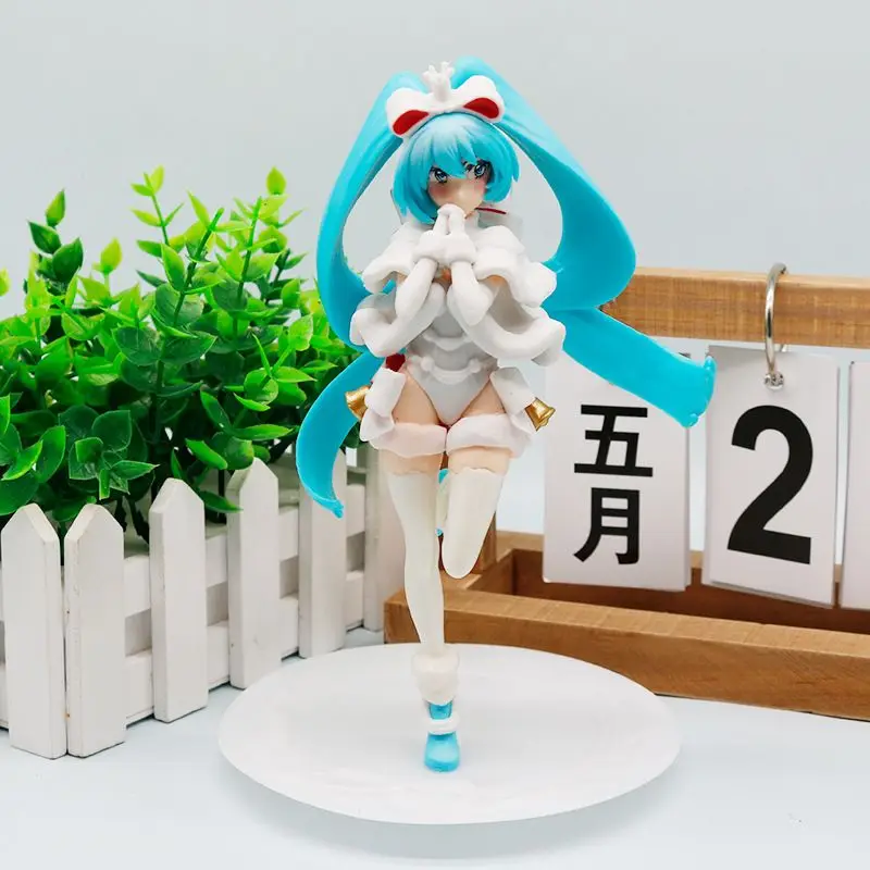 

New Anime Hatsune Miku Standing Posture Doll Figure Car Desktop Display Model Ornament Toys