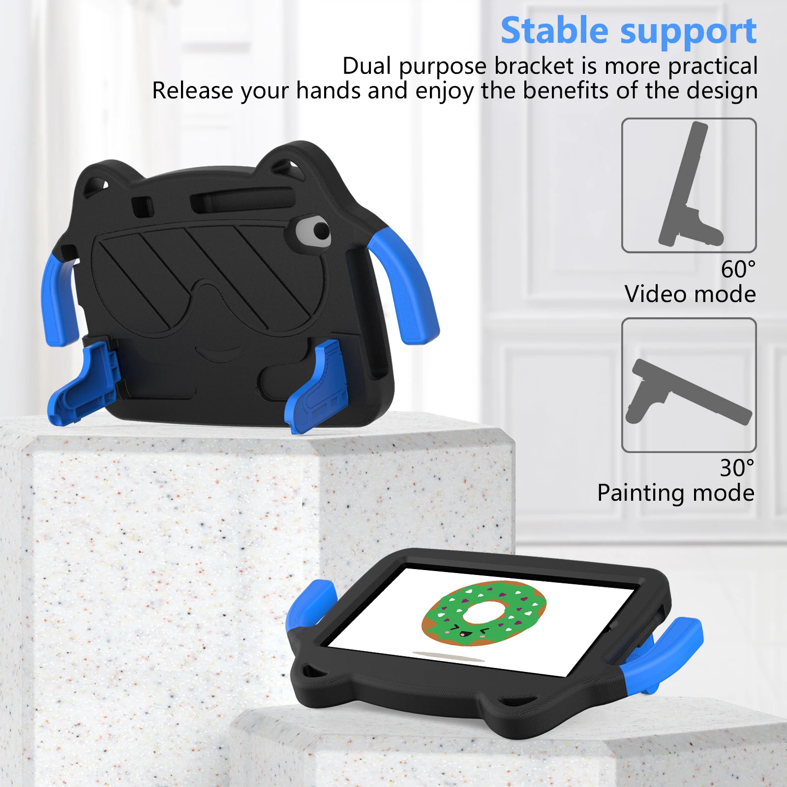 Kids EVA Case for Lenovo Tab M8 4th 3rd 2nd Gen TB-300FU 300XU 8506F 8705F 8505F Bracket Stand Cover With Hand Holder Shockproof