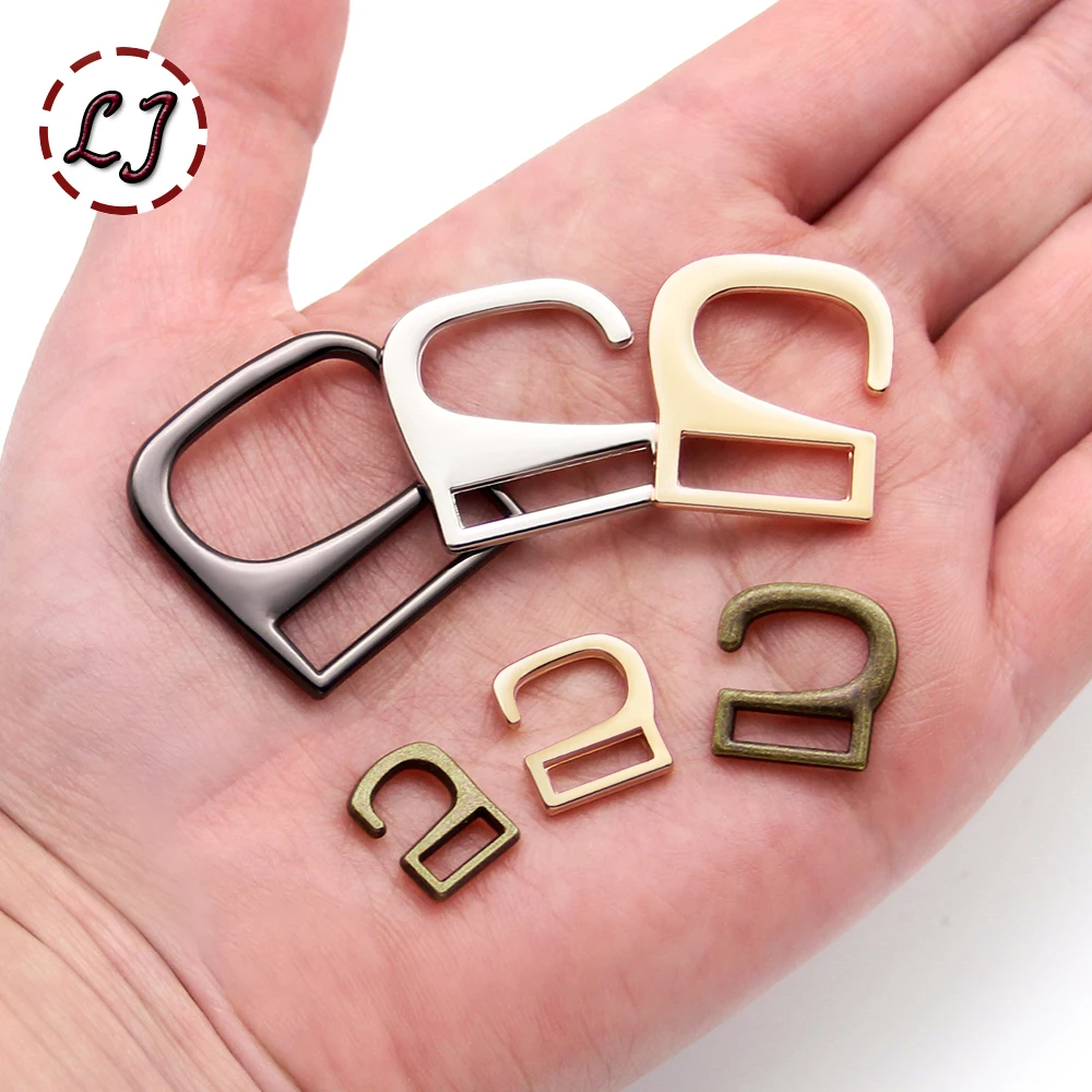 20pcs/lot Silver Gun-Black Gold Type 9 Metal Buckle Hooks Buttons for Shoes Bags Handmade DIY Accessories 8/10/12/15/20/25mm view 4