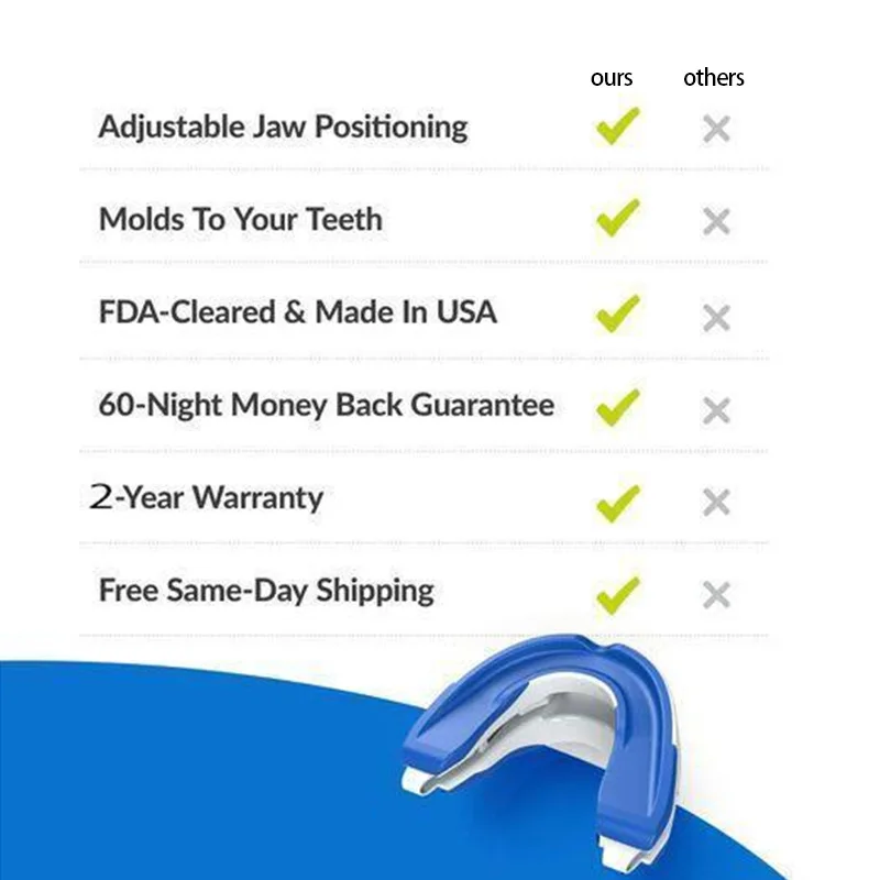 Silicone Anti-Snore Mouthpiece Bruxism Mouth Guard Improve Sleeping Aid Braces Teeth Orthodontic Snoring Night Device Stop Snore