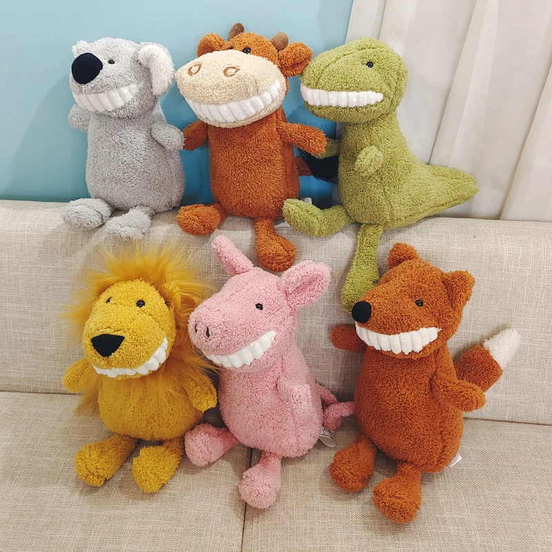 plush toy laughter pig monkey crocodile panda bat cat mouse hippo lion frog fox donkey soft doll girl boy birthday gift 1pc