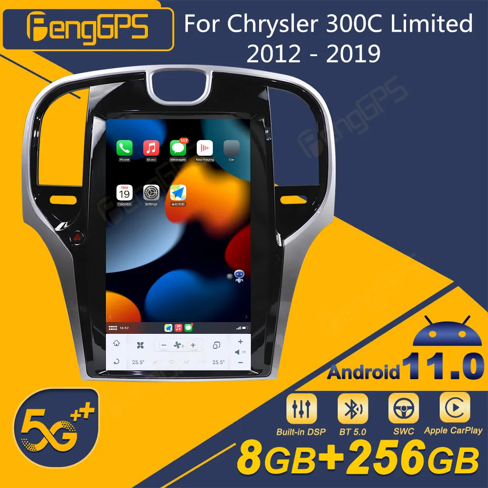 

Для Chrysler 300C Limited 2012-2019 автомобильный радиоприемник беспроводной Carplay Android авто стереоприемник авторадио мультимедийный плеер GPS