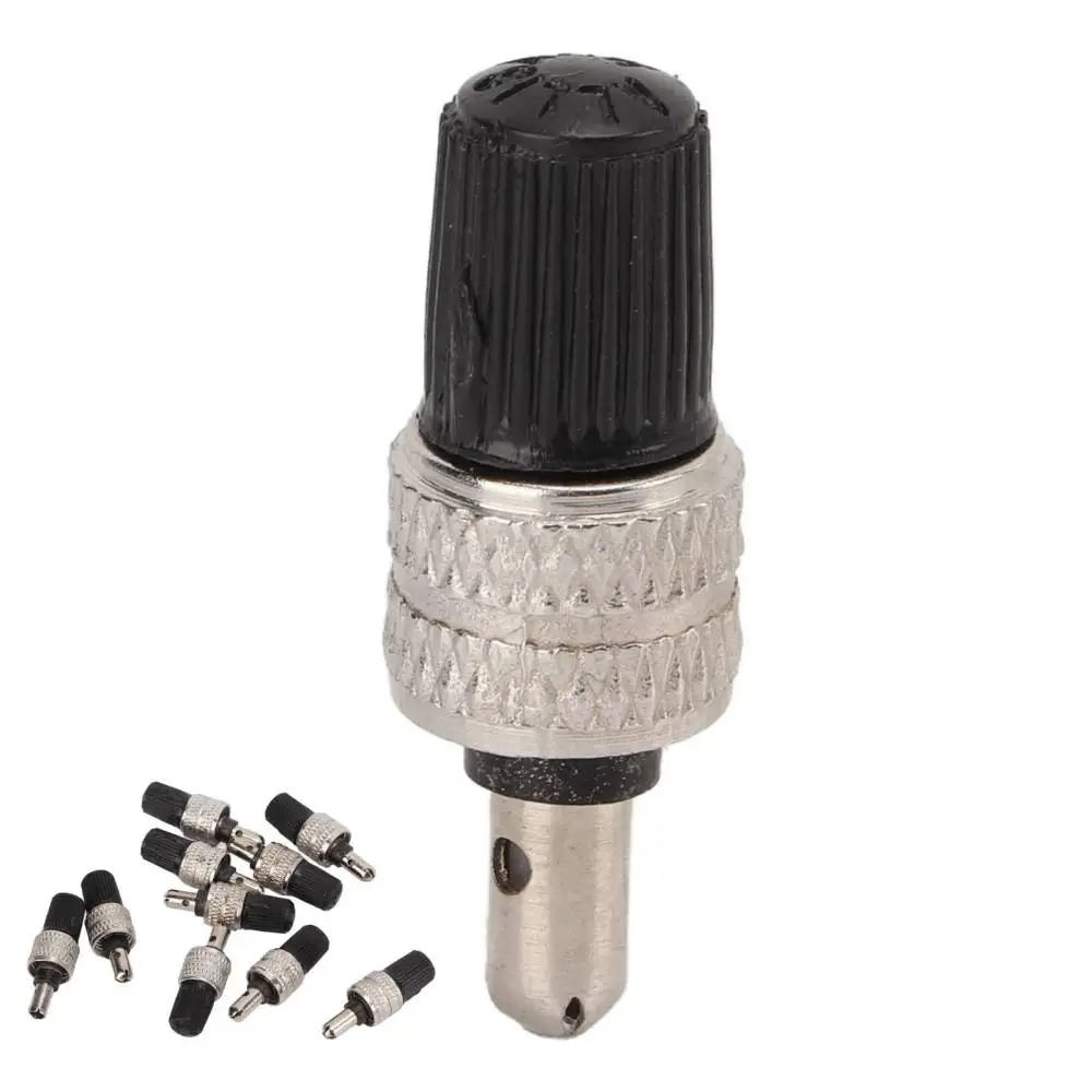 Universal German Style Bike Valve Core Stainless Steel No Rubber Ring Leakproof Reliable Cycling Tire Inflation Gear