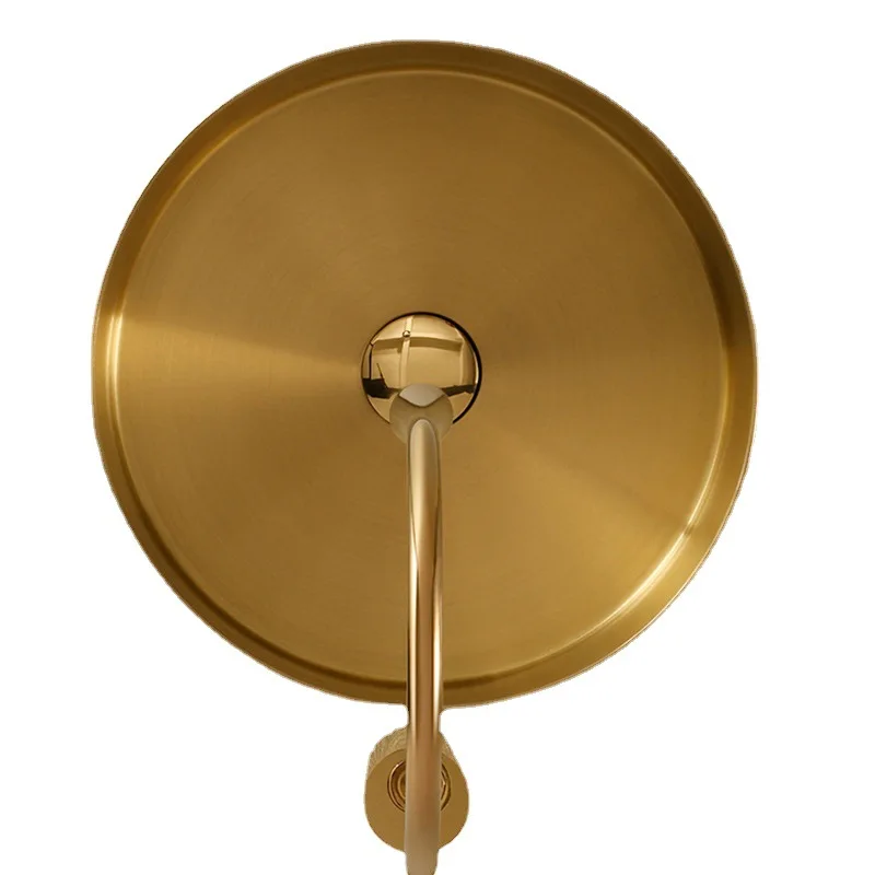 

Golden round 304 stainless steel table basin, thin edge light luxury wash basin, single basin, bar, bathroom.