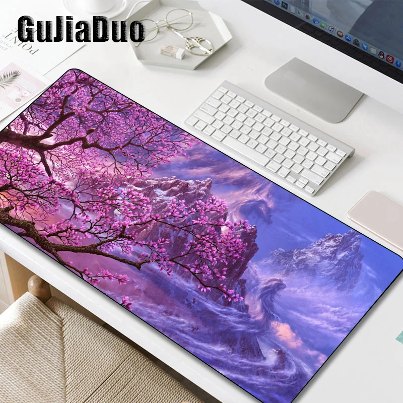 

GuJiaDuo Natural Scenery Art Mouse Pad XXL Extra Large Non-slip Waterproof Laptop Table Pad Gaming Hoom Accessories PC Mousepad