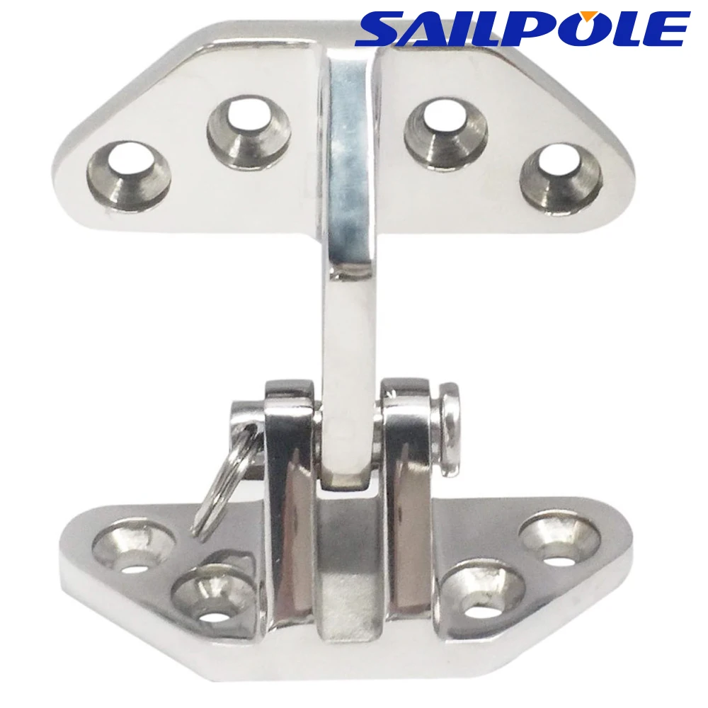 66x71 72x93mm Boat Hinge 316 Stainless Steel Shaped Strap Furniture Door Window Cabinet Hinge Yacht Accessory