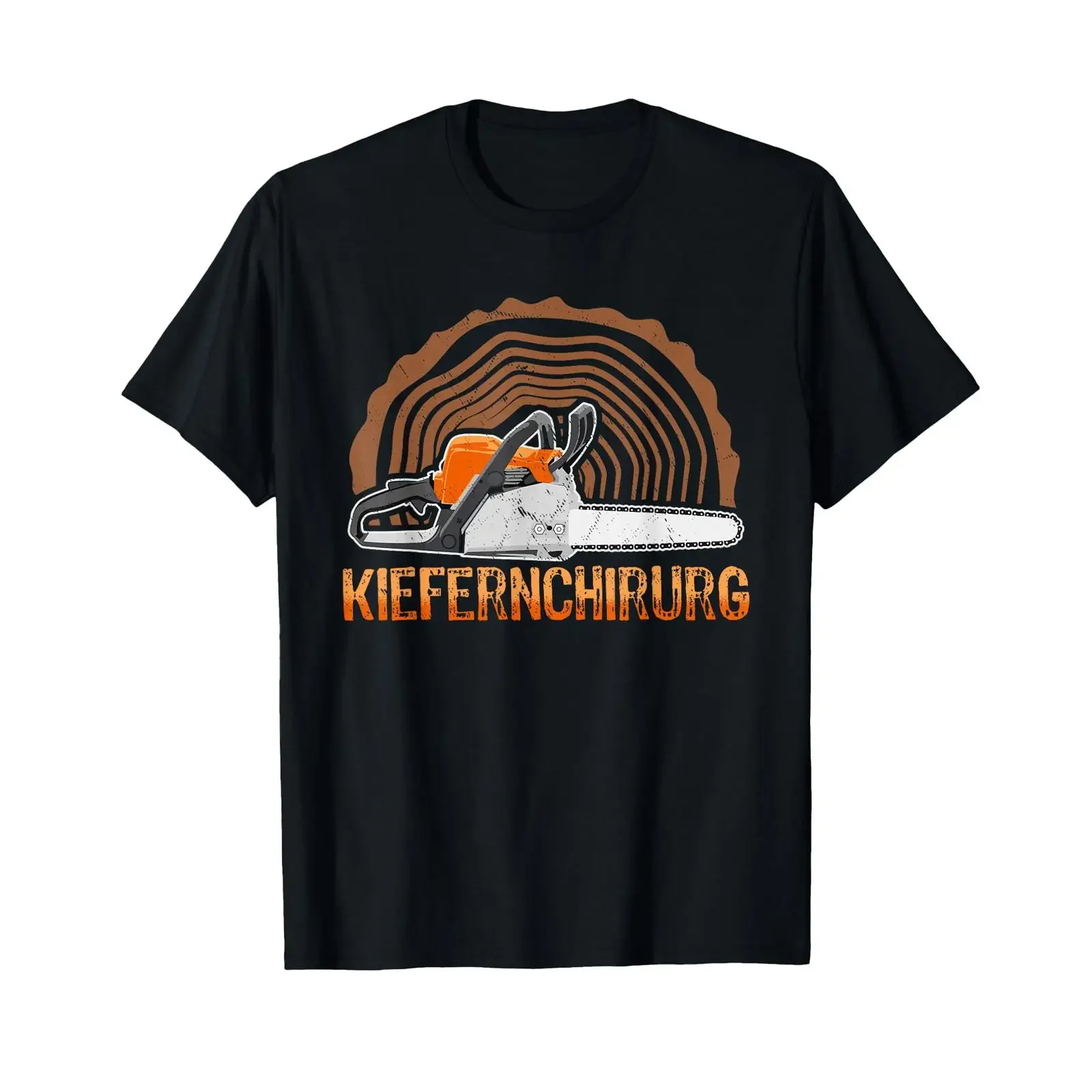 Camiseta Kiefernchirurg Kettensäge Holz Brennholz, estilo vintage, streetwear, versátil, para hombre, elástica, transpirable, unisex