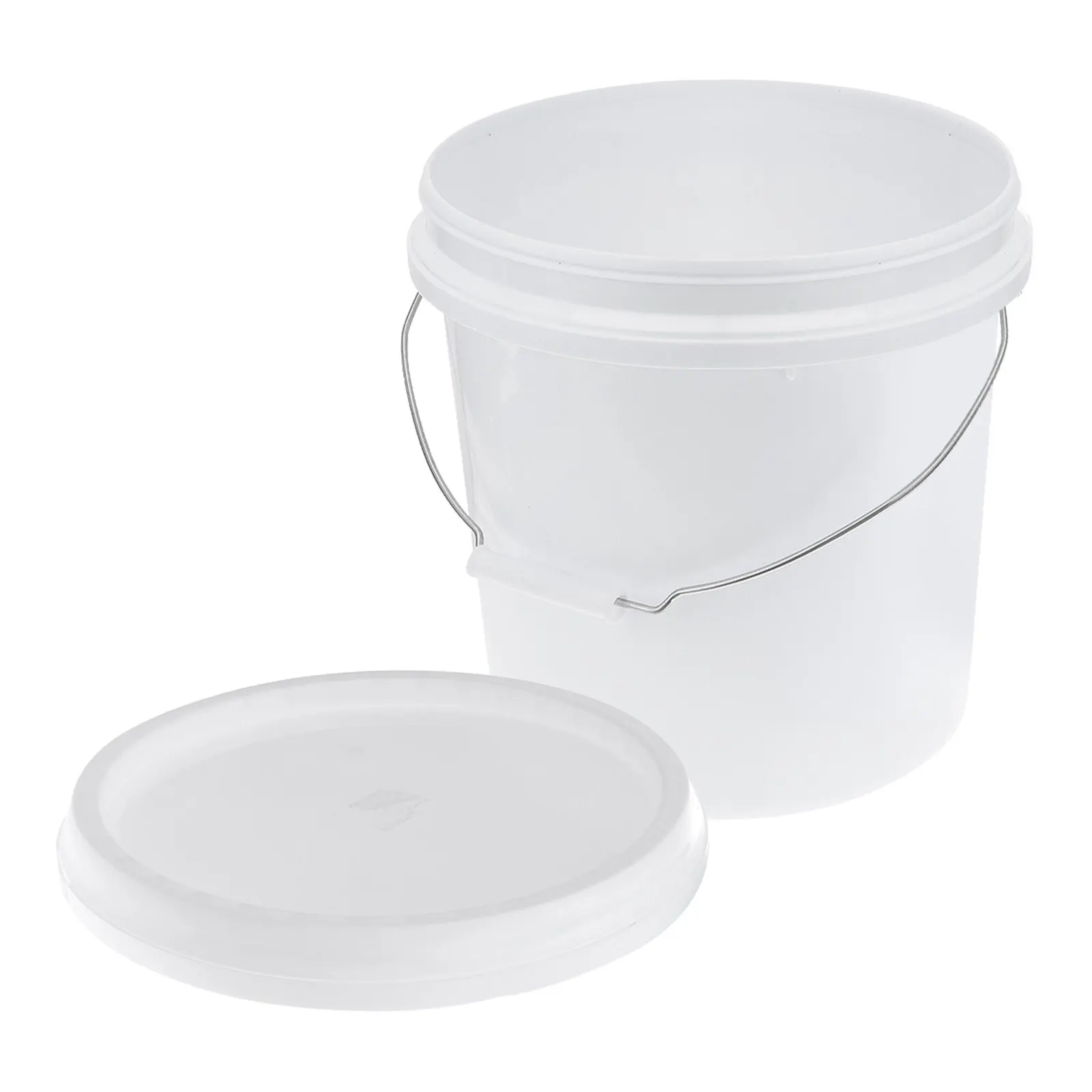 

5L Heavy Duty Plastic Bucket with Lid Food Grade Sealed Storage Container for Pet Food Paint Water Sand Camping Utility Use