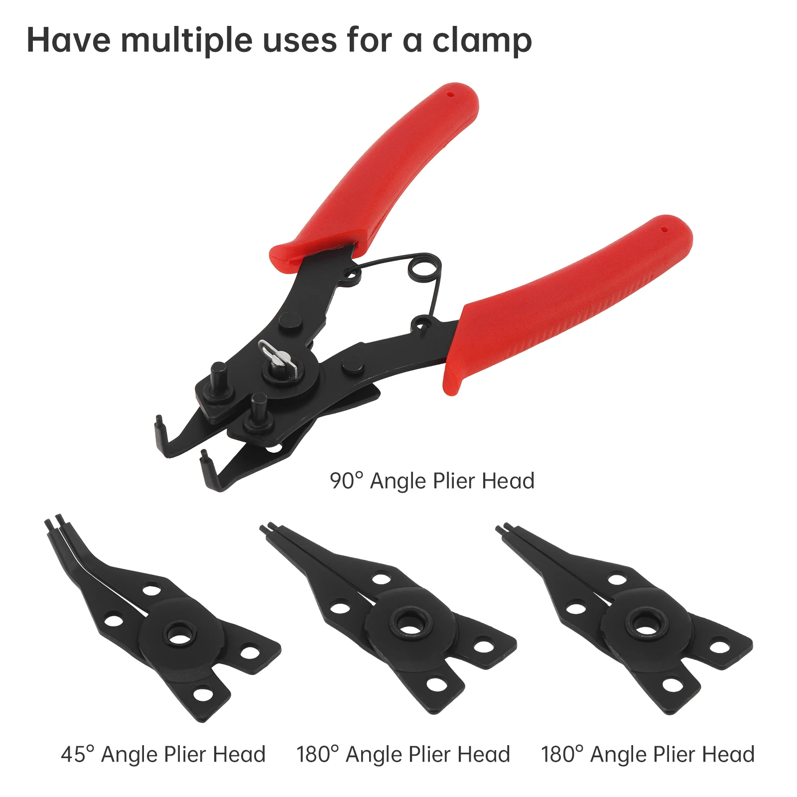 4 In 1 Multifunctionele Snap Ring Circlip Tang Set Interne Externe Gebogen Rechte Klem Ring Remover Handgereedschap
