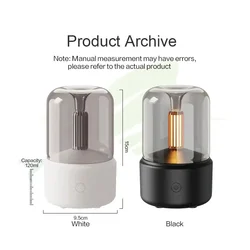 HOMEFISH Home Portable Aroma Diffuser USB Air Humidifier Essential Oil Night Light Cold Mist Maker Sprayer for Gift Bedroom