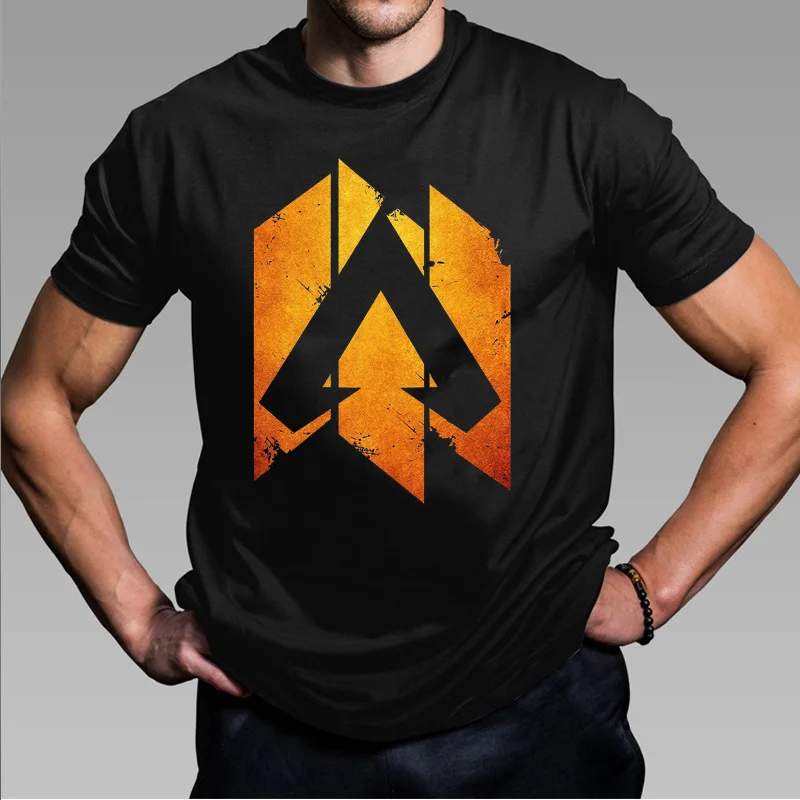 Apex Legends Game Print Short Sleeve Harajuku Fashion Apex T-shirt Men Women Black Streetwear Cool Cosplay Teeshirt Tops