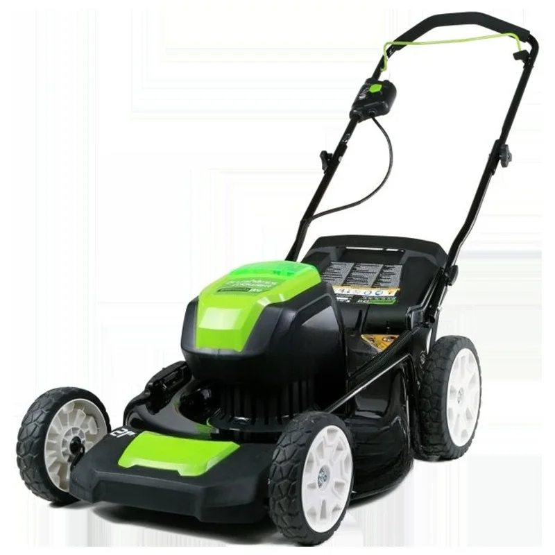 

Lithium battery lawn mower, hand-held lawn mower