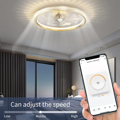 Imagen 2 del producto LiwoKit Tuya Wifi ventilador de cinco velocidades interruptor de luz tiristor ajuste de velocidad Panel táctil interruptor Control remoto