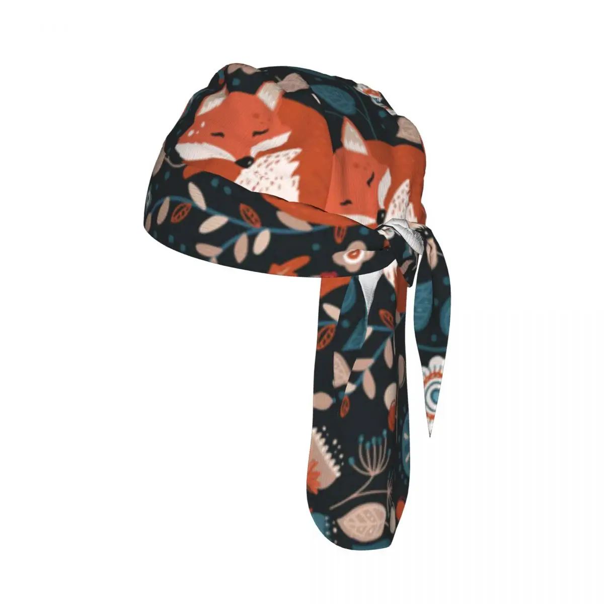 

Nordic Scandinavian Fox Pattern Sport Running Hiking Sunscreen Hood Headwear Cycling Cap Quick Dry Pirate Hat