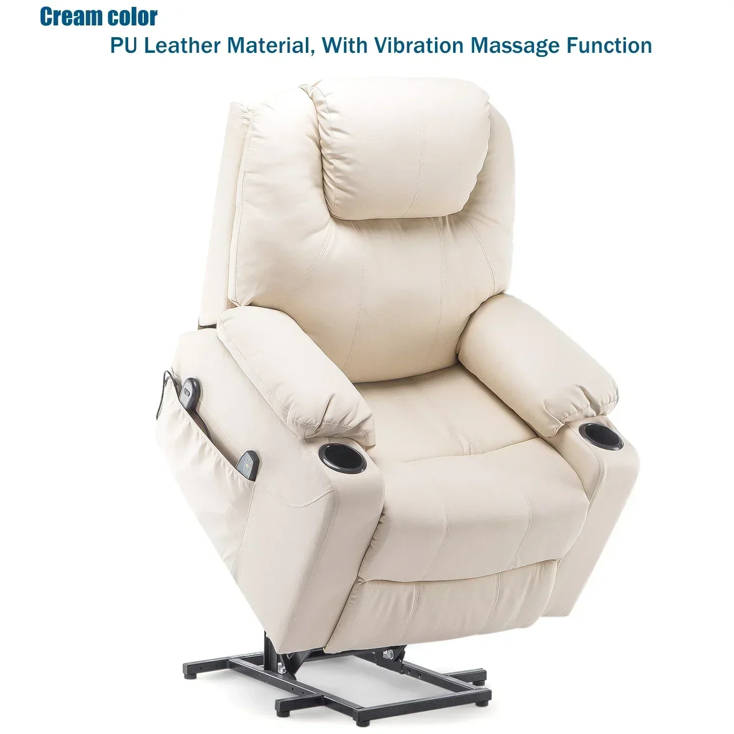 Ergonomic Power Lift Recliner Leisure Sofa Home Salon loung Armchair Luxury Widen Electric Massage Chair with Heating Function