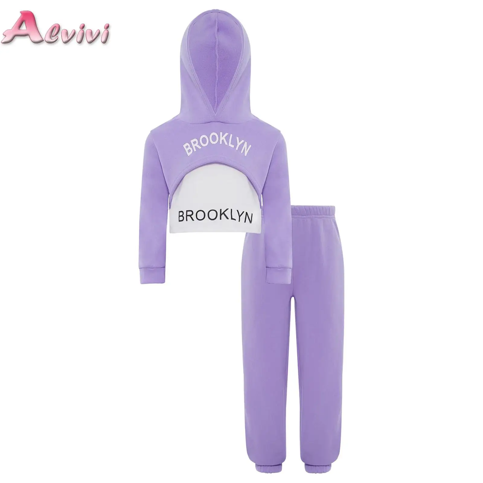 

3 Pcs Set Kids Girl Clothes Cropped Hoodie with Vest Sweatpants Spring Autumn Fashion Outfit Streetwear 3 4 5 6 7 8 9 10 Yrs