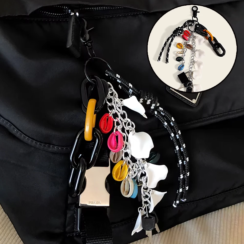 

Креативная цепочка для сумки DIY, цепочка для телефона, браслет DIY, цветная цепочка из смолы, аксессуары для сумок