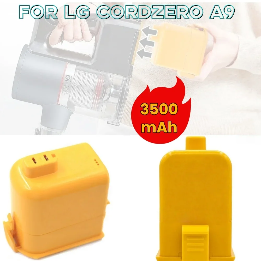 25.2V EAC63382204 Lithium Ion Battery For LG Cordzero A9 Cordless Vacuum A9+ A9Plus A9M A9MASTER2X A9MULT12X A9PETNBED A9MULTI
