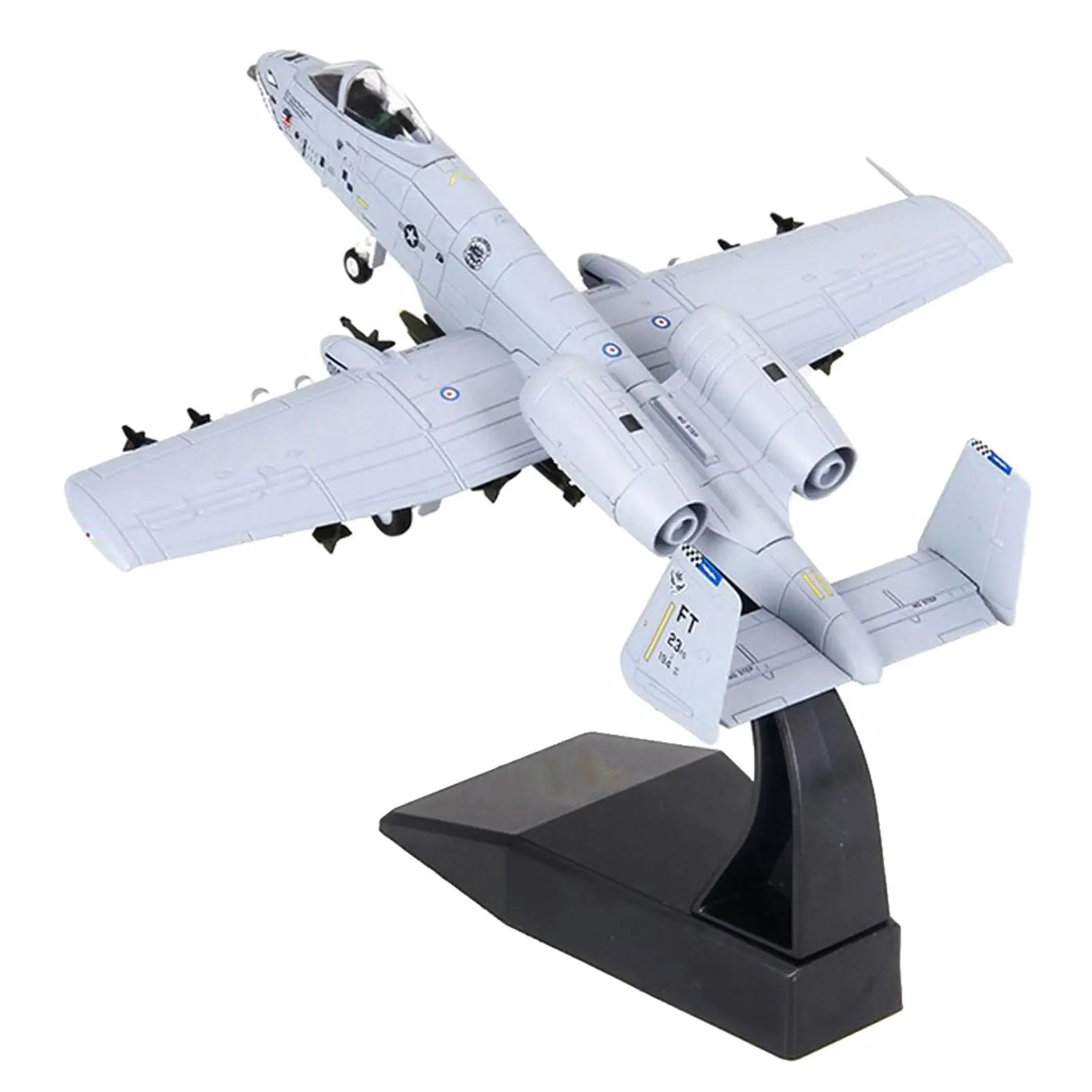 1:100 Diecast realista A-10 avión de ataque modelo juguetes decoración regalo