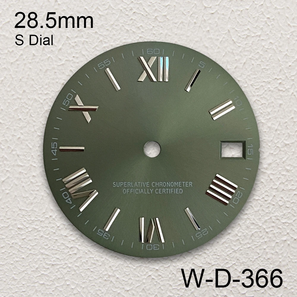 28,5 mm S-Logo Rom Zifferblatt passend für NH35/NH36 japanisches Automatikwerk Sunray/Mattes Zifferblatt Uhrenmodifikationszubehör