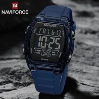 NAVIFORCE relojes electrónicos de moda para hombre calendario deportivo al aire libre correa de silicona resistente al agua reloj Digital LED militar para hombre