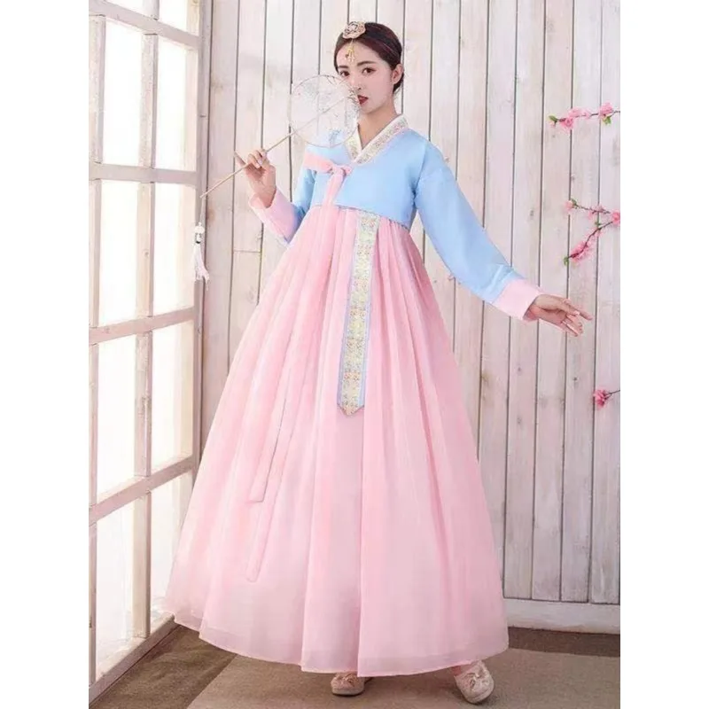 

Korean Hanbok Dress For Women Ancient Traditional Stage Dance Costume Asian Clothes Lady Palace Korea Wedding Dancer Clothing