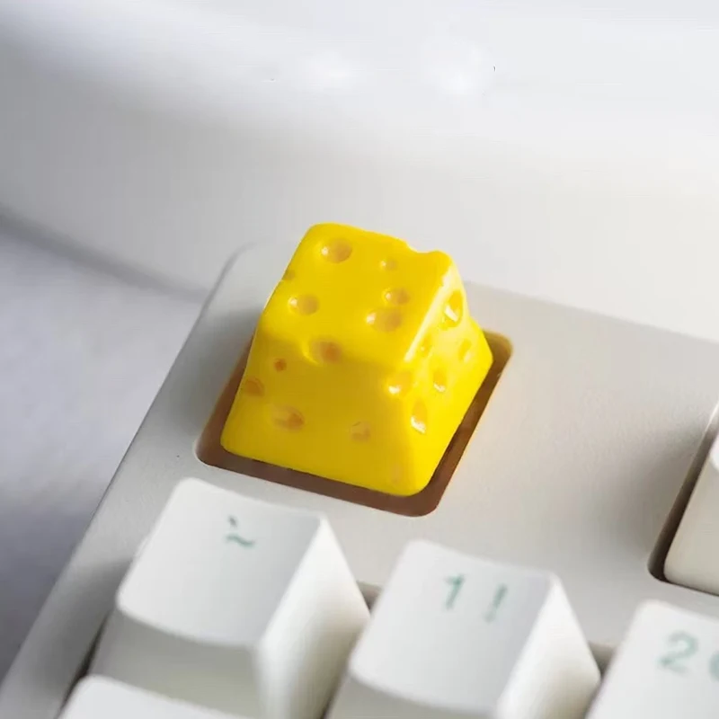 Creative and personalized cheese keycaps single resin gaming mechanical keys keyboard keycaps that can replace ESC