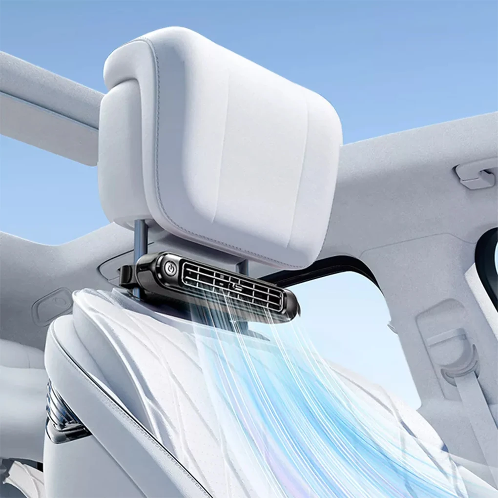 

ABS Headrest Car Seat Fan Stay Comfortable Cooling Air Fan Car Seat Fans Car Fan Speeds Rear SUV