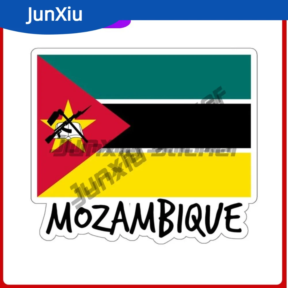 

Mozambique Flag Travel Sticker African Flag Stickers Scrapbook Speedboat Rear Windshield Waterproof Exterior Car Decal Sticker