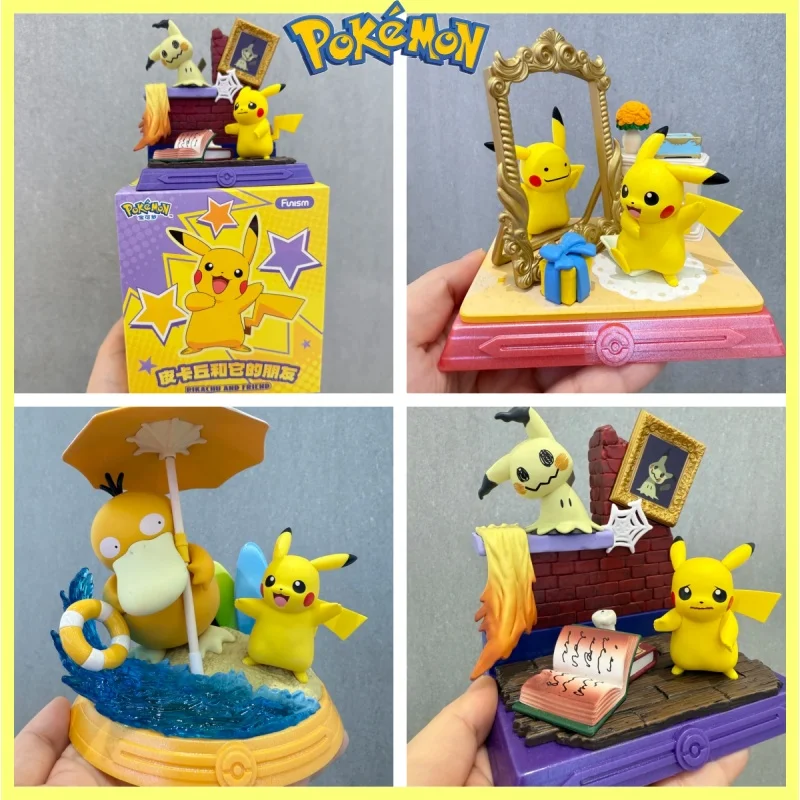 

Новая официальная забавная слепая коробка Пикачу Psyduck, экшн-фигурка, модель сквиртла, Vulpix Mystery Box, украшения, подарок Mimikyu Jigglypuff