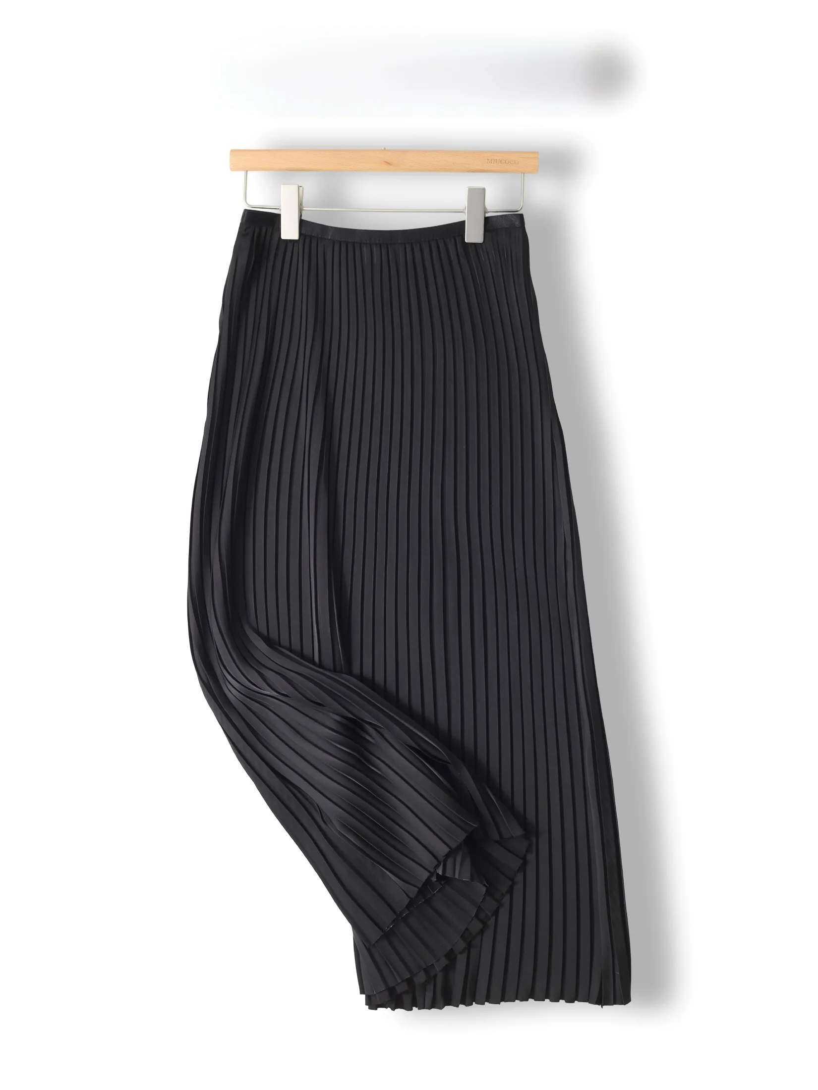 

Summer Cool Feeling A-Line Pleated Skirt High Waist Slimming Elegant Personality Wind Instrument Half-length Skirt