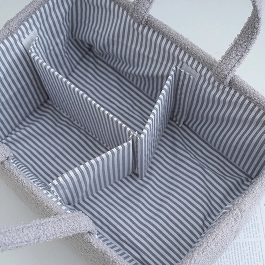 Travel Portable Mommy Bag Diaper Bag Feeding Bottle Storage Handbag Multifunctional Baby Products Organizer Basket image 5