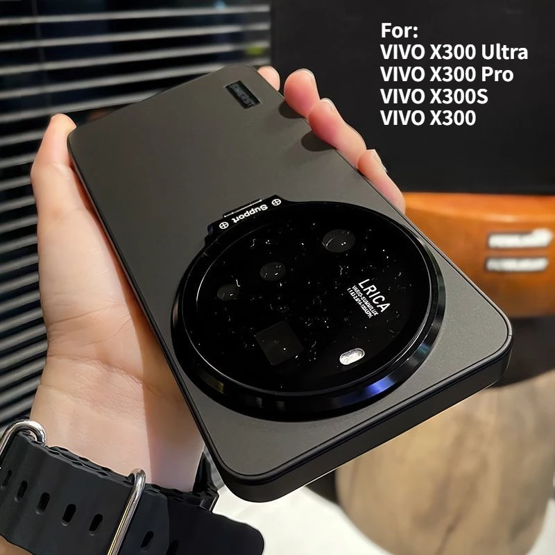 Etui na VIVO X300 Ultra X300 Pro Nowe Ultracienkie Matowe Pełne Etui z Ochroną Obiektywu i Stojakiem, Odporne na Upadki, Wstrząsoodporne Etui na VIVO X300S — zdjęcie produktu 3