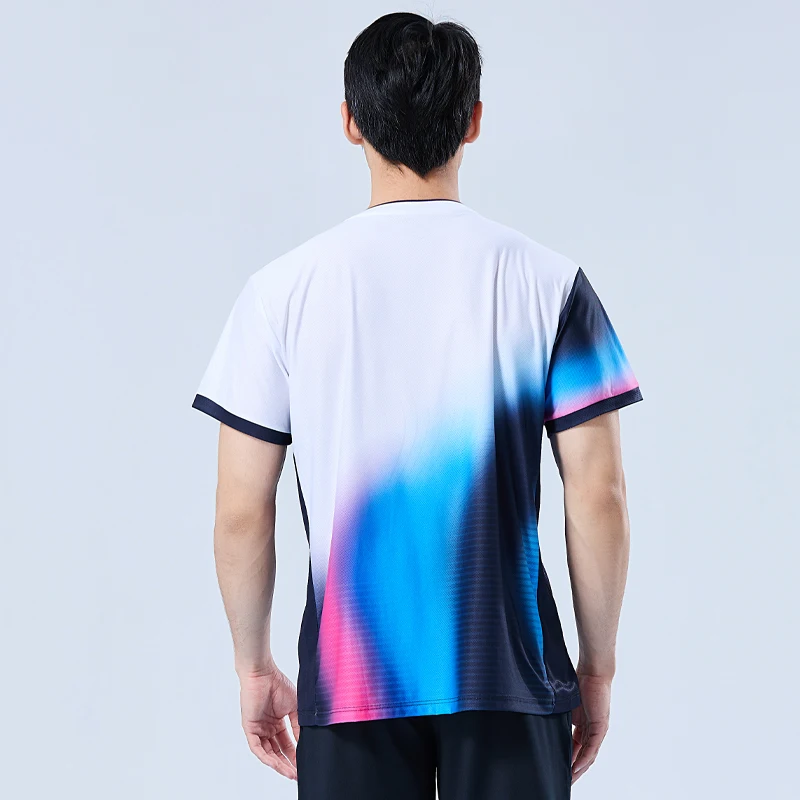 Men New Badminton Shirts Runni - đánh giá và giá Badminton Materi