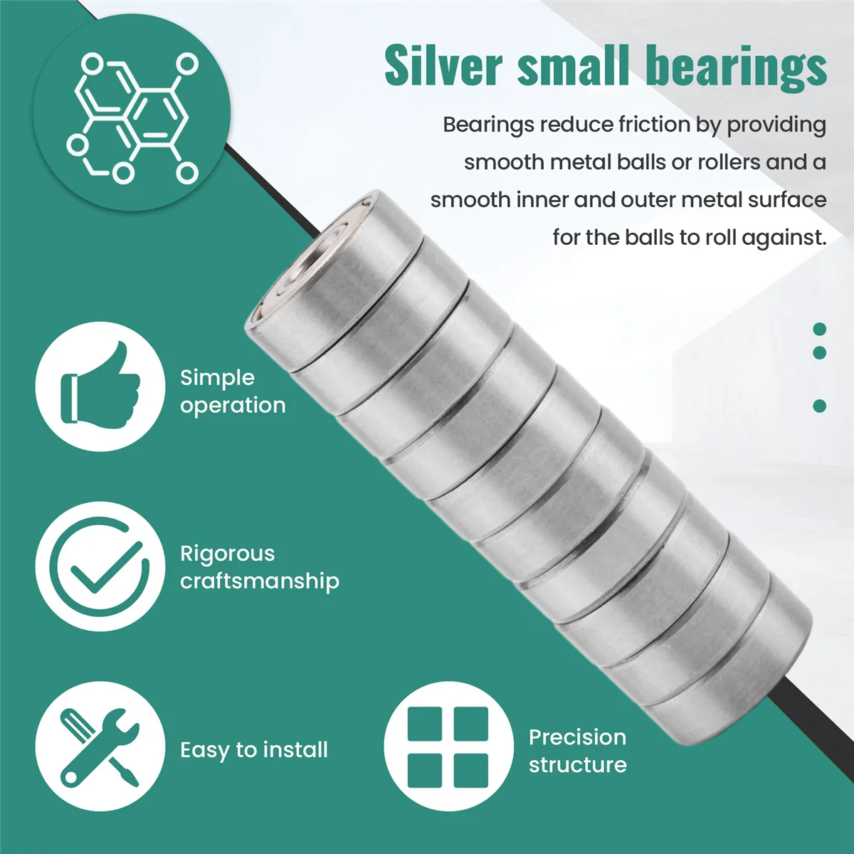 

Metal small bearings 10Pcs Miniature Rubber Sealed Metal Shielded Metric Radial Ball Bearing Model: 607ZZ 7 X 19 X 6MM