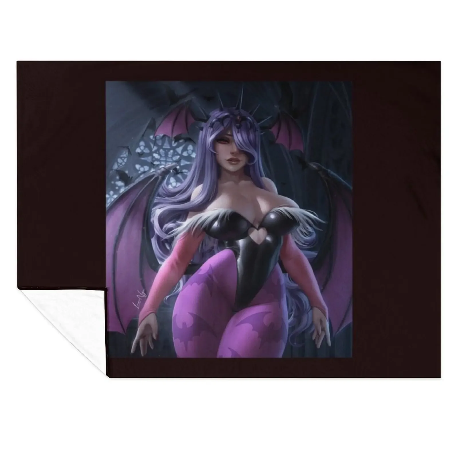 

Morrigan Aensland Throw Blanket for sofa Decorative Sofas Picnic Shaggy Blankets