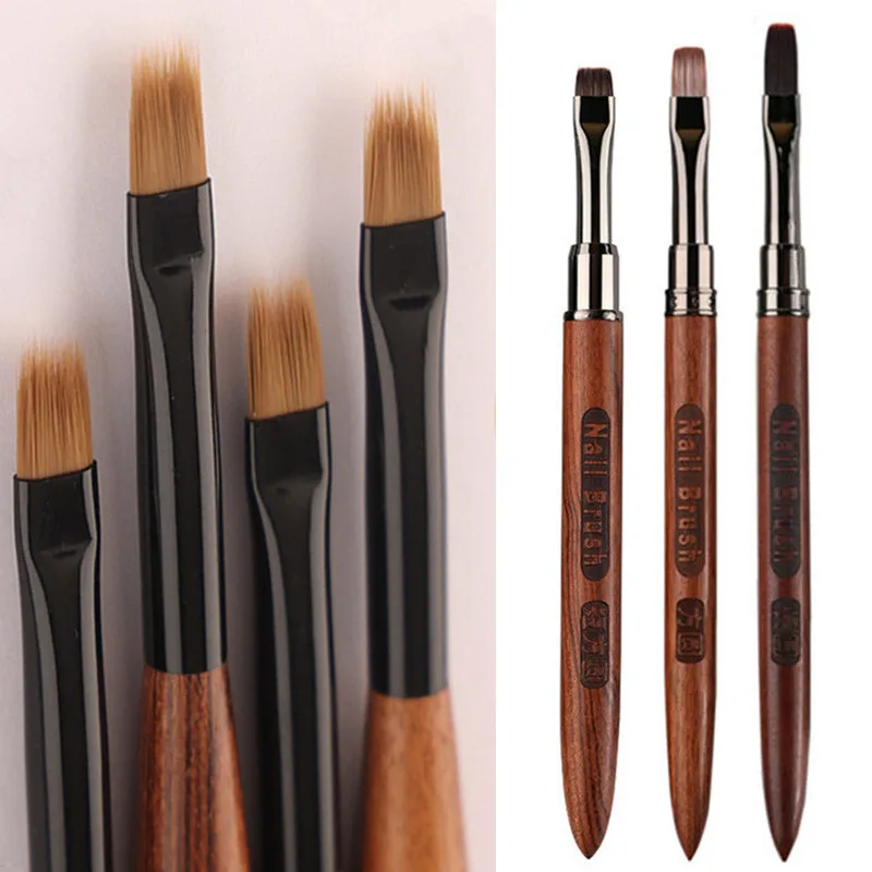 2Pcs Manicure Brushes Dual Use Gel Gradient Brush Pinceles Ultra Thin Line Drawing Pen Dual End Nail Art Design Painting Tools