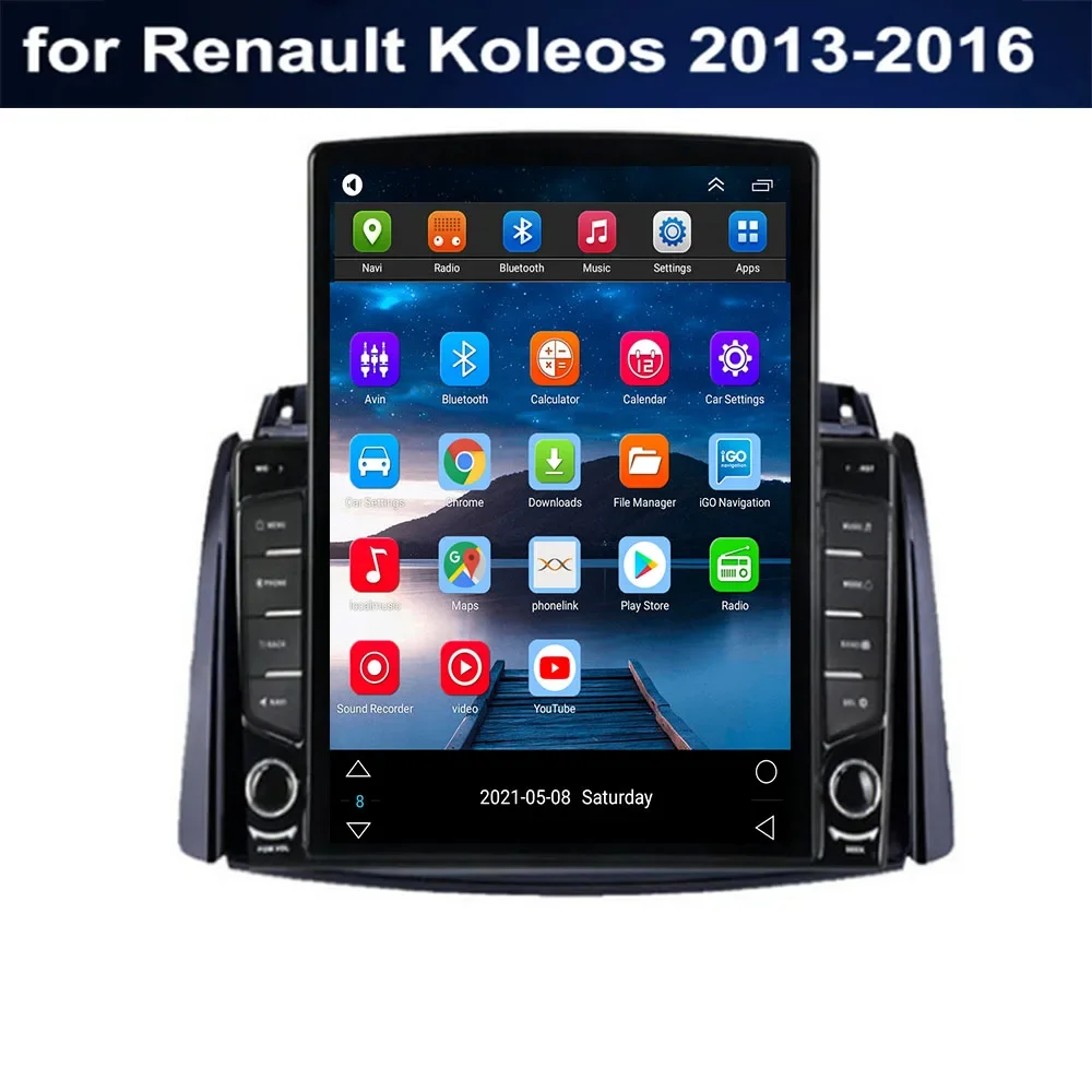 For Tesla Style 2 Din Android 13 Car Radio For Renault Koleos 2013 -035 Multimedia Video Player GPS Stereo Carplay DSP RDS Camer