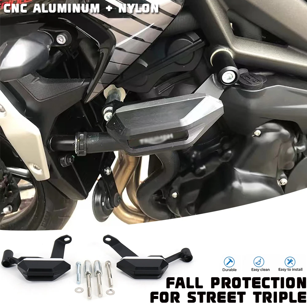 

NEW Motorcycle Engine Anti Crash Frame Slider Kit Falling Protector For Street Triple 765S 765R 765RS RS765 675Rx 675R