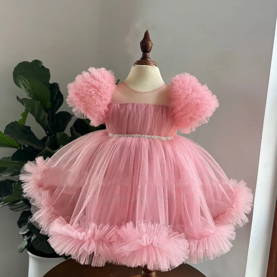 New Baby Girls Dresses Summer Infant Kids Clothes 1st Birthday Party Princess Dress Flower Girl Dress