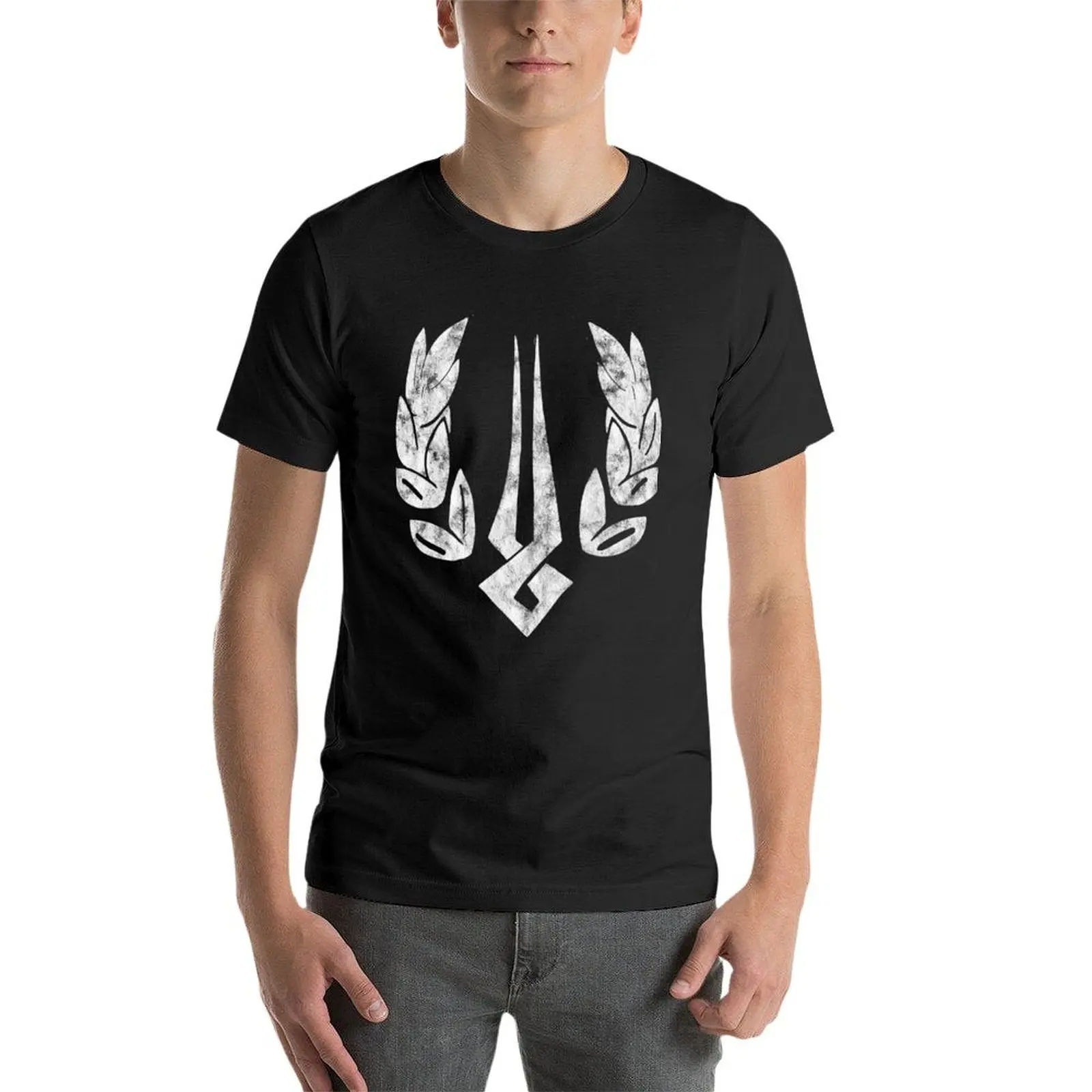 Hades Game Distressed Logo T-Shirt graphic t shirts blacks fruit of the loom mens t shirts