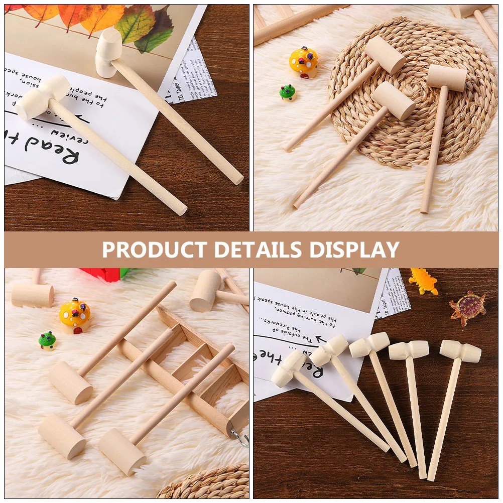 20 قطعة مطرقة الخشب مطرقة مجموعة قوي سطح أملس المأكولات البحرية كراب جراد البحر قذيفة تكسير أداة المحمولة خفيفة الوزن المطبخ مساعد #4