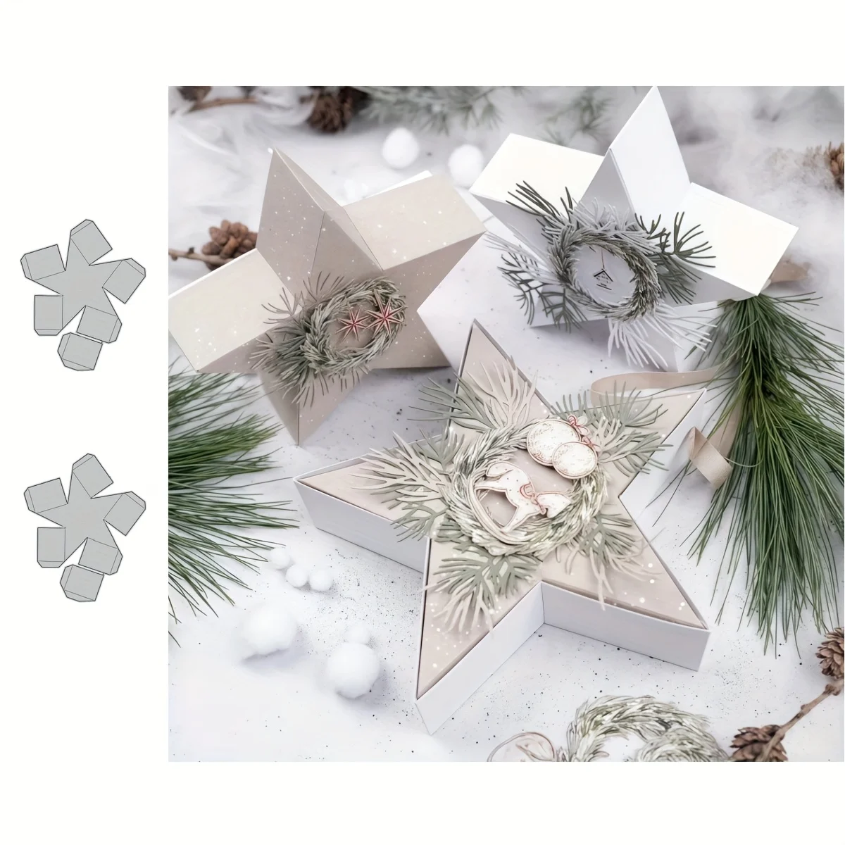 2025 Neuankömmling Star Box Metall-Stanzformen für DIY Scrapbooking, Kartenherstellung, Schablonen, Fotoalben