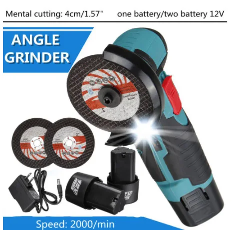 

Brushless electric mini grinder 12 v lithium rechargeable small cutter Angle grinder grinding polishing machine